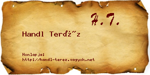 Handl Teréz névjegykártya
