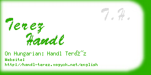 terez handl business card